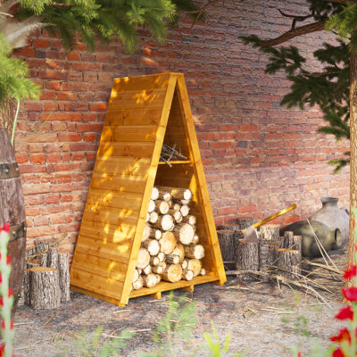 Powersheds 3 x 2ft Triangular Timber Log Store