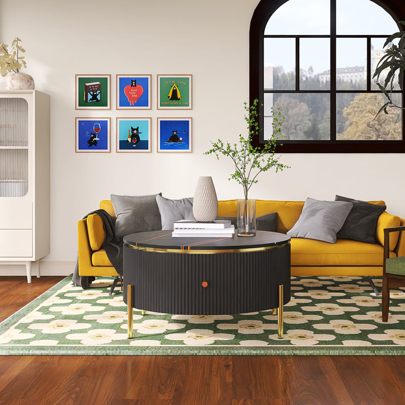 Table basse moderne, Noir