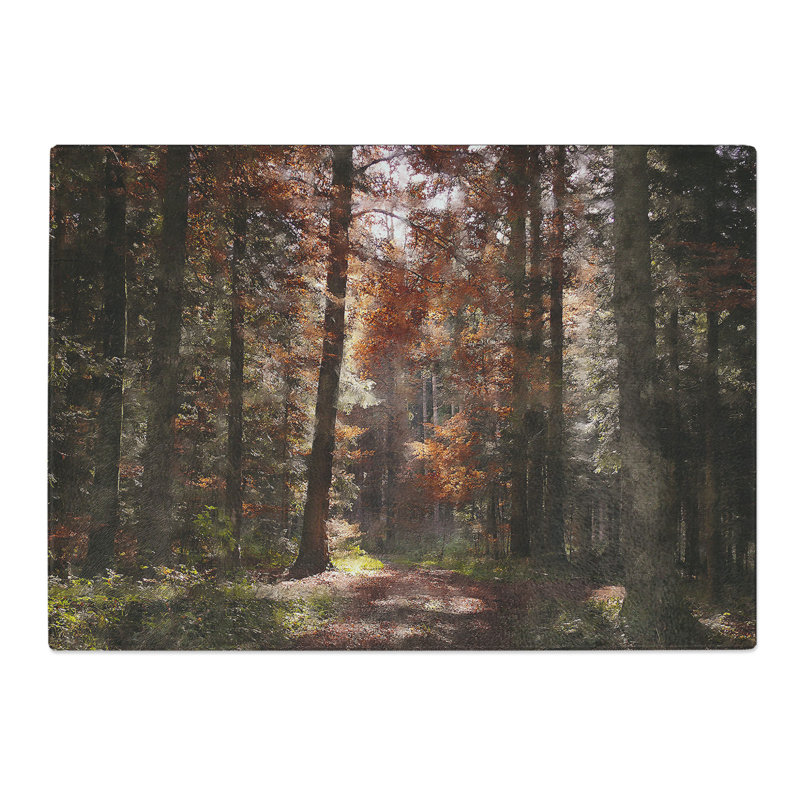 Autumn Forest Vol.4 Painting Chopping Board, 0.4cm H x 29cm W x 39cm L