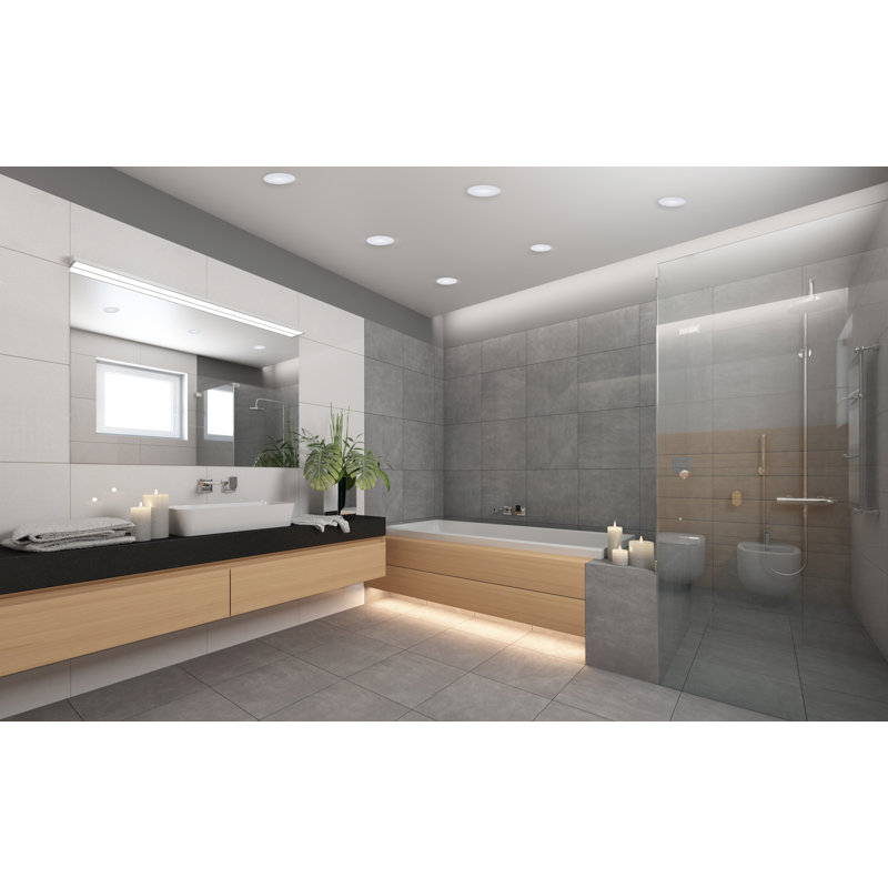 Ampoule DEL ronde Slimfit Performer Series 9 W, 10 cm (4 po), IRC 90, température de couleur 27/30/35/40/50 °C, blanc plat, gradation, entrée 120 V. Commande par multiples de 12.