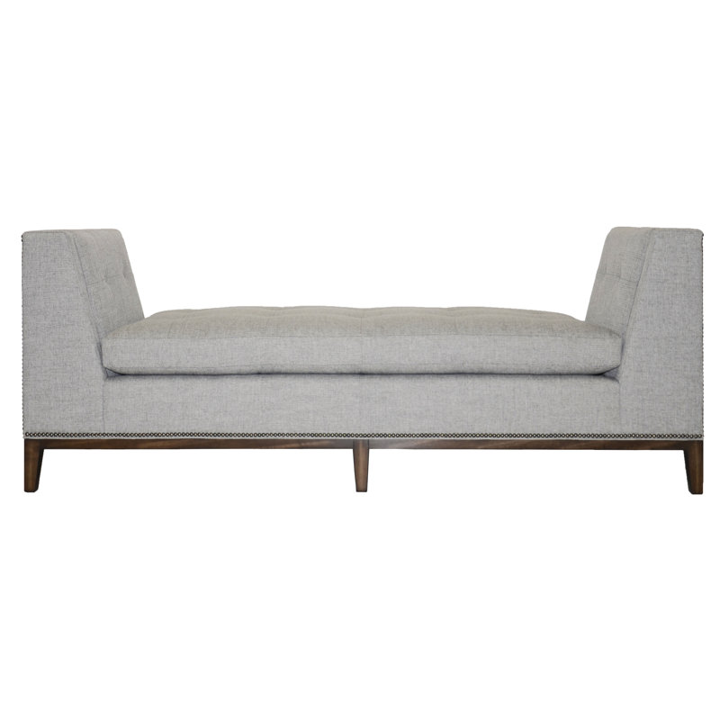 Wendell Upholstered Bench, Tuck Linen, Havana