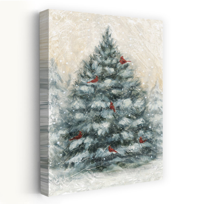 Art décoratif hivernal, arbre de pin contemporain, décoré par la nature, H 24 po x l 16 po
