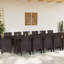 Ensemble repas 15 pièces vidaXL