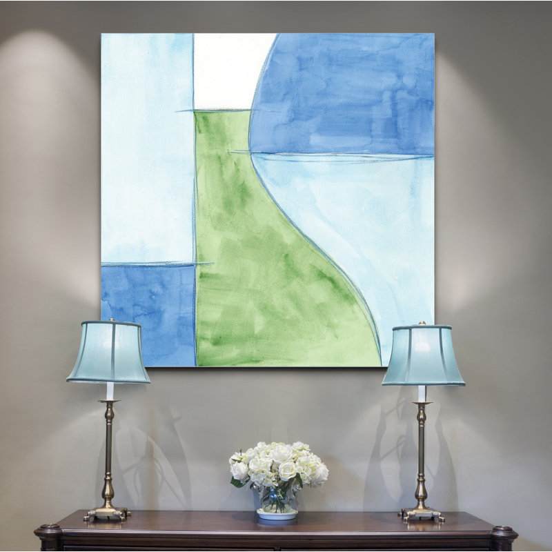 " Patch II ", 16" H x 16" W x 1.5" D, Wrapped Canvas