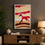 Crimson Fox On Hills Rustic - Print-136791576-136791577