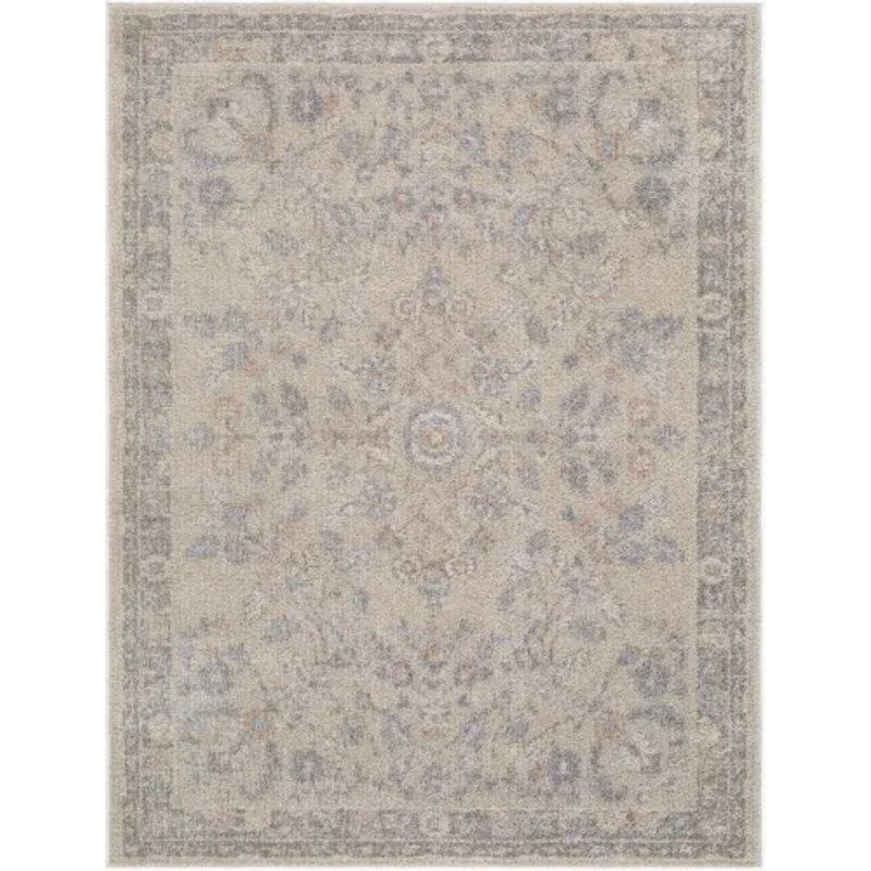 Jazz Area Rug, Cream/Ivory/Gray, Rectangle 7'10" x 10'