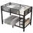 Metal Twin over Twin Bunk Bed,Space-Saving/Noise Reduced/No Box Spring Needed
