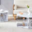 Table basse carrée en MDF à motif de marbre moderne et minimaliste-1231772057