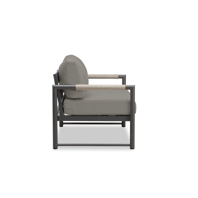 Alto Outdoor 2 - Seat Loveseat, Slate Gray, Canvas Charcoal Sunbrella® Canvas