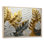 Clorene Golden Plams Midnight Collage II - palmiers et palmiers, art mural