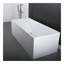 Baignoire carrée autoportante à surface solide