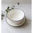 "The Minimalist Collection" White with Black Rim - Large Bowl 7"