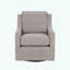 Curved Armrest Swivel Chair with High-Density Foam