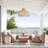 Kloe Outdoor Rattan Pendant Light - 28" Natural Brown Dome 1-Light Polished Handwoven Adjustable Light Fixture For Covered Patio, Porch in Modern, Traditional, Boho & Coastal Style-405726488-405726563