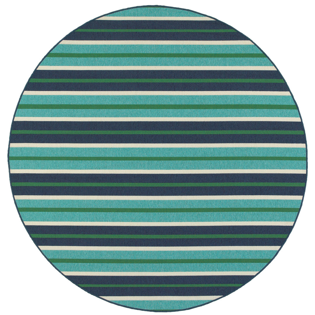Deltana Striped Indoor / Outdoor Rug Lark Manor™ Rug 