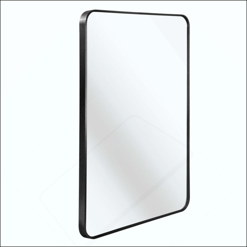 Miroir de salle de bain, 40 po x 30 po, Noir