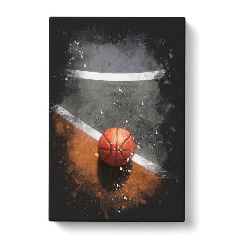 Basketball Court - Wrapped Canvas Print, 91cm H x 60cm W x 3cm D