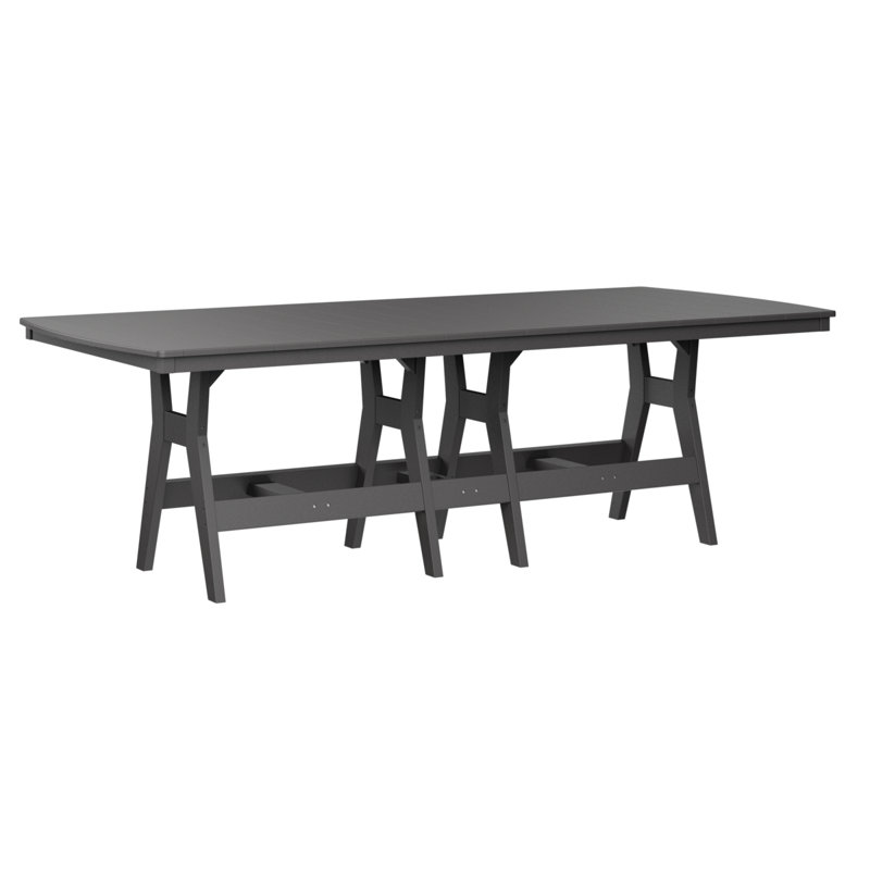 Table de bar rectangulaire 96 po Berlin Gardens Harbor, Gris fumée