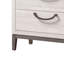 Meuble de rangement contemporain à 4 tiroirs de 1 chambre à coucher au design unique et élégant avec 4 tiroirs, bois massif, finition beige et blanc