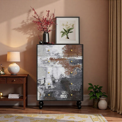 French Retro Painted Style Accent Chest