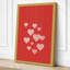 Hanging Hearts Minimalist - Wrapped Canvas-849333892-849333888