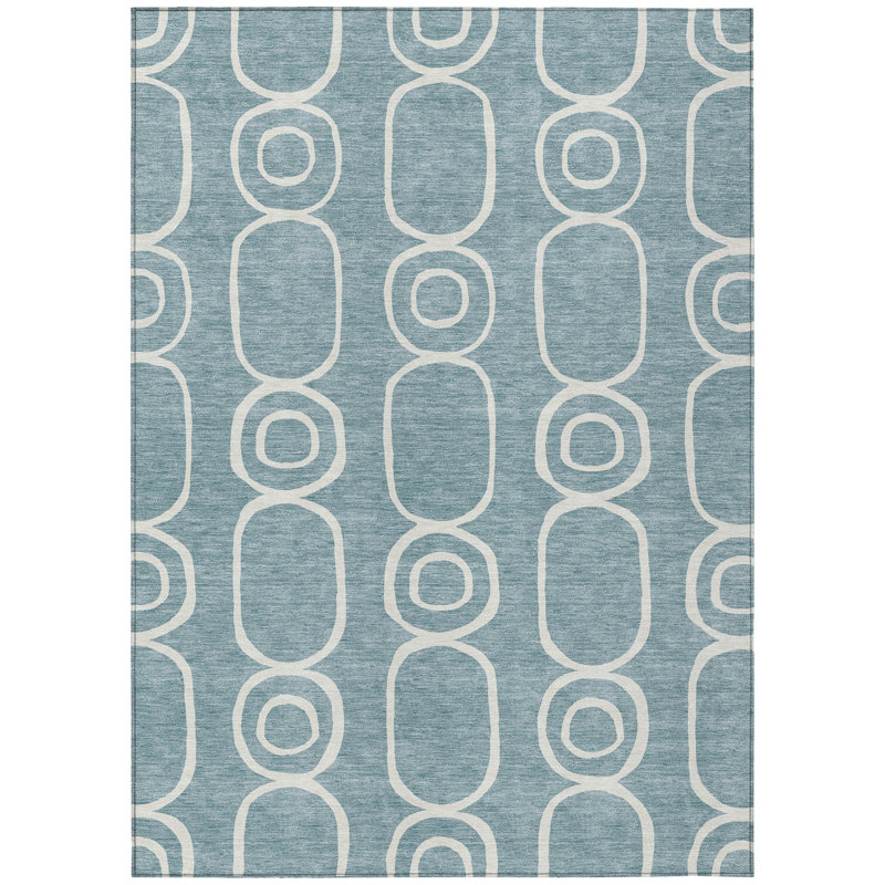 Machine Washable Indoor/Outdoor Chantille ACN2344 Geometric Rug, Rectangle 10' x 14'