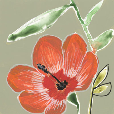 Tropic Botanicals IV by Jennifer Goldberger - Wrapped Canvas Painting