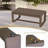 Patio Outdoor Cedar Wood Wicker 3-Seat Sofa Seating Group with Olefin Cushions, Rectangle Coffee Table-1653710046