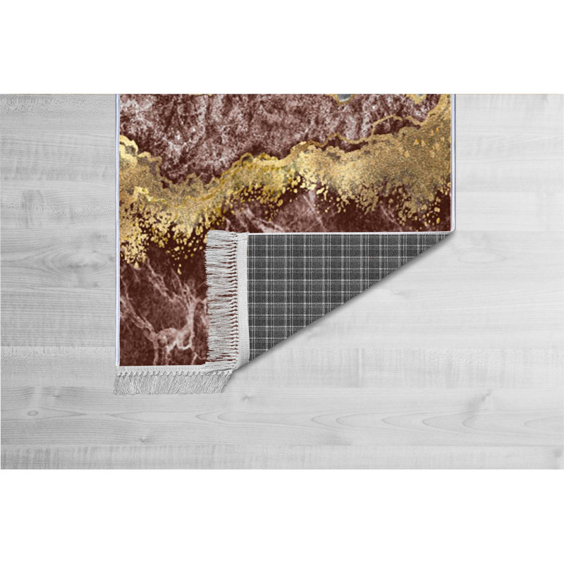 Luxurious Velvet Area Rug (4.6 x 7.2 ft), 100% Antibacterial Fabric, Non-Slip Cotton Backing, Pile Height: 0.4 in | Machine Washable, 3D Digital Print Design | Perfect for Living Room & Bedroom Decor, Soft & Durable