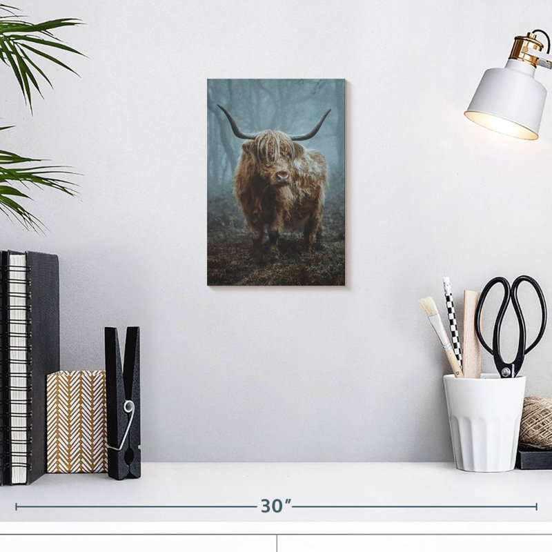 Brampt Forest Highland Cow, 12" H x 8" W
