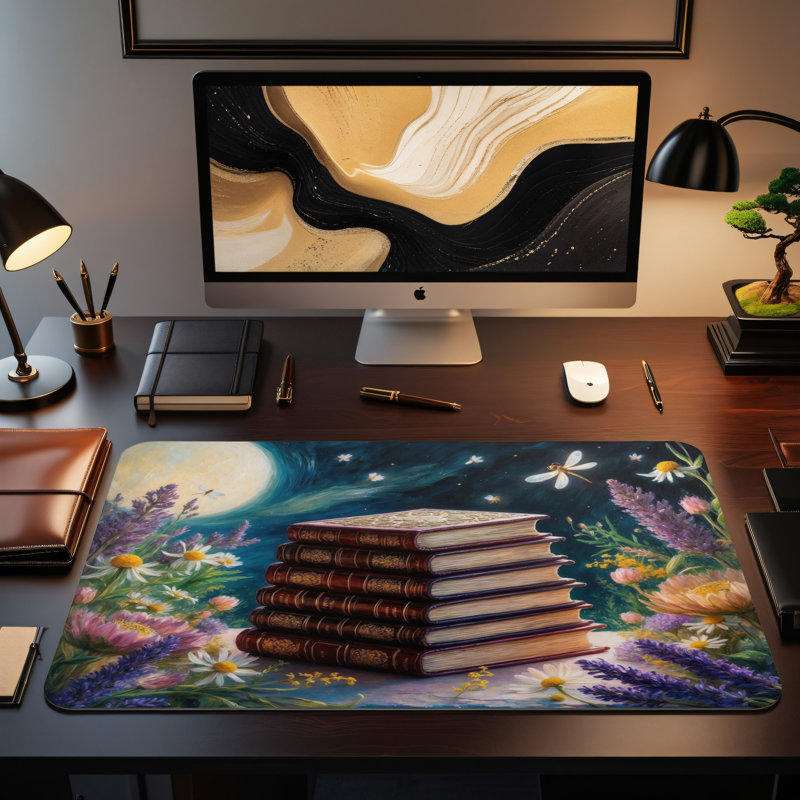 Polyester Desk Pad, 14.4x12.1