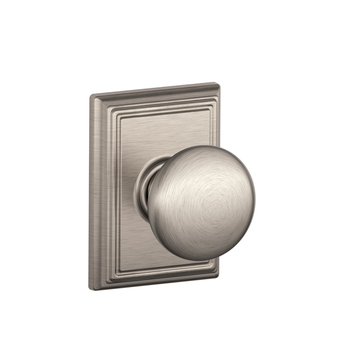 Plymouth Passage (Hall & Closet) Knob with Addison Trim Schlage 