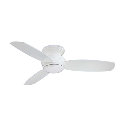 44" Concept II 3 - Blade Outdoor LED Propeller Ceiling Fan with Wall Control and Light Kit Included