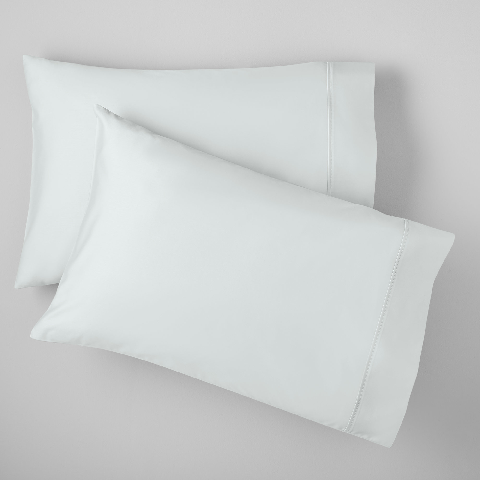 Hayward Egyptian-Quality Cotton Sateen Pillowcase Set, Pale Blue, King - 2 King Pillowcases