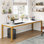 Bureau d'ordinateur extra long double 78,74 po Pallas pour poste de travail