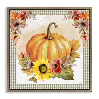 «Pumpkin with Flower Accent», art mural par Nicole DeCamp
