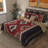 Mojave Red Quilted Geometric Shapes Quilt Set-1209508286