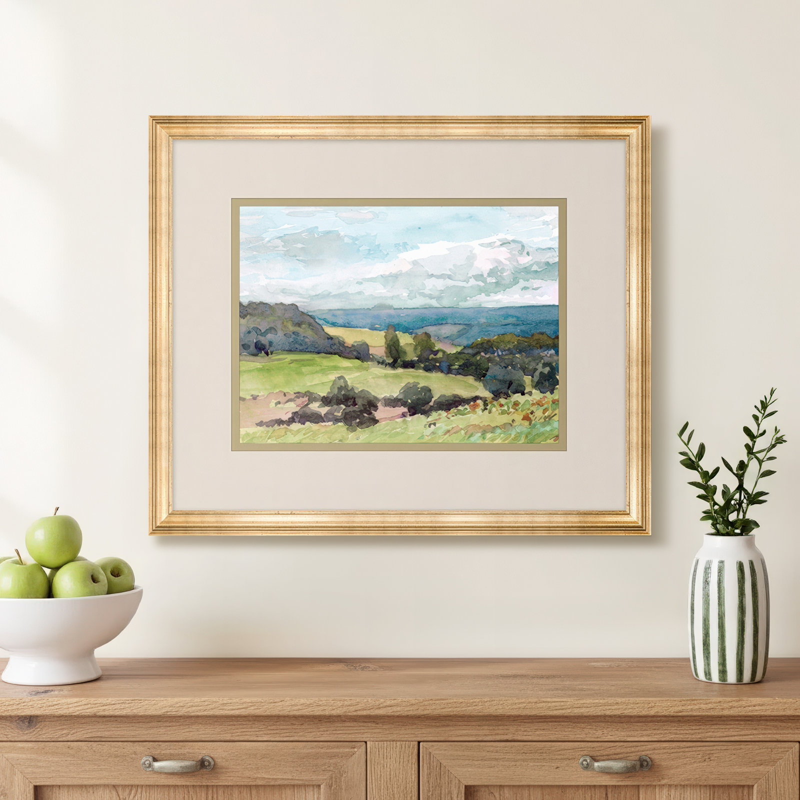 Painterly Overlook 1 Print