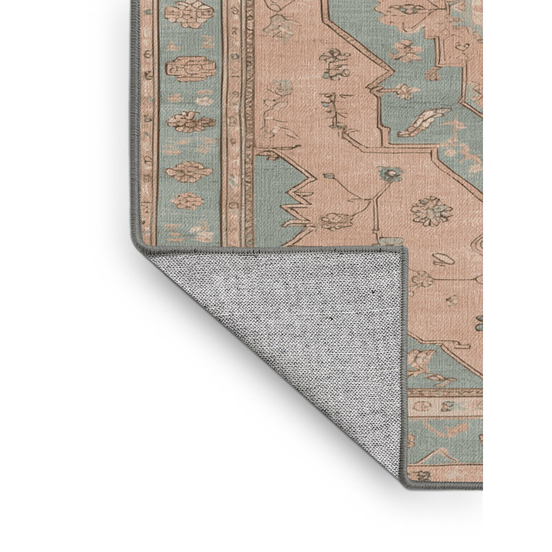Machine Washable Afyon Gray Area Rug, Square 8'