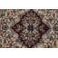 Tapis traditionnel ivoire en laine à motif floral 7 x 10