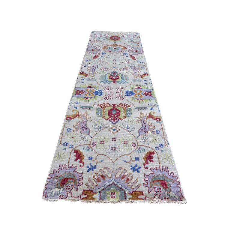 Tapis de couloir unique en laine 2 pi 6 po x 11 pi 11 po Haislynn