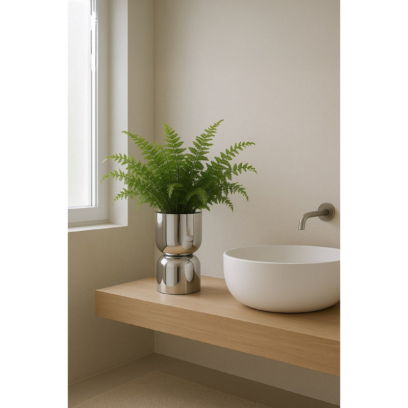 Paulding Vase Iron, White