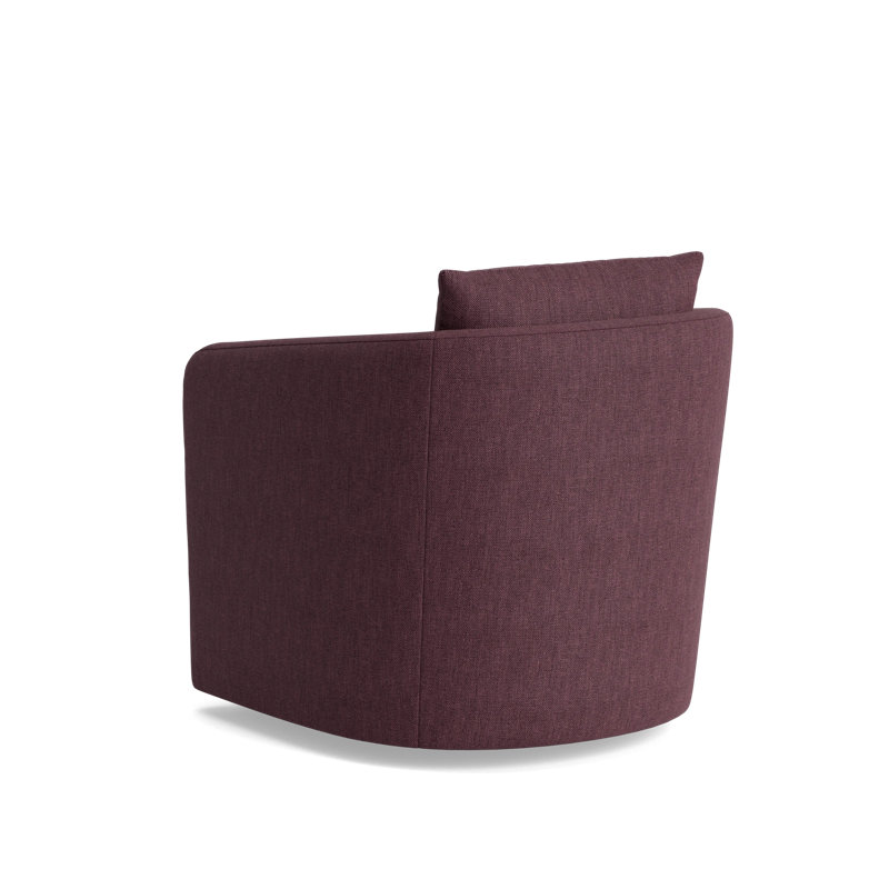 Astrid Swivel Chair, Performance Weave - Aubergine