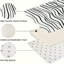 2-Piece Set Wave Pattern Black White Kitchen Living Room Kitchen Floor Mats