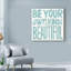 « be your own own of belle », art textuel sur toile tendue-33421993