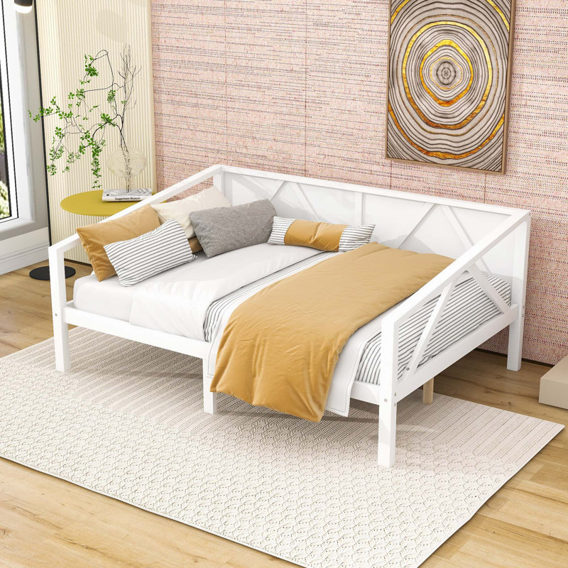 Cladinoro Wood Daybed with Slats, Full, White