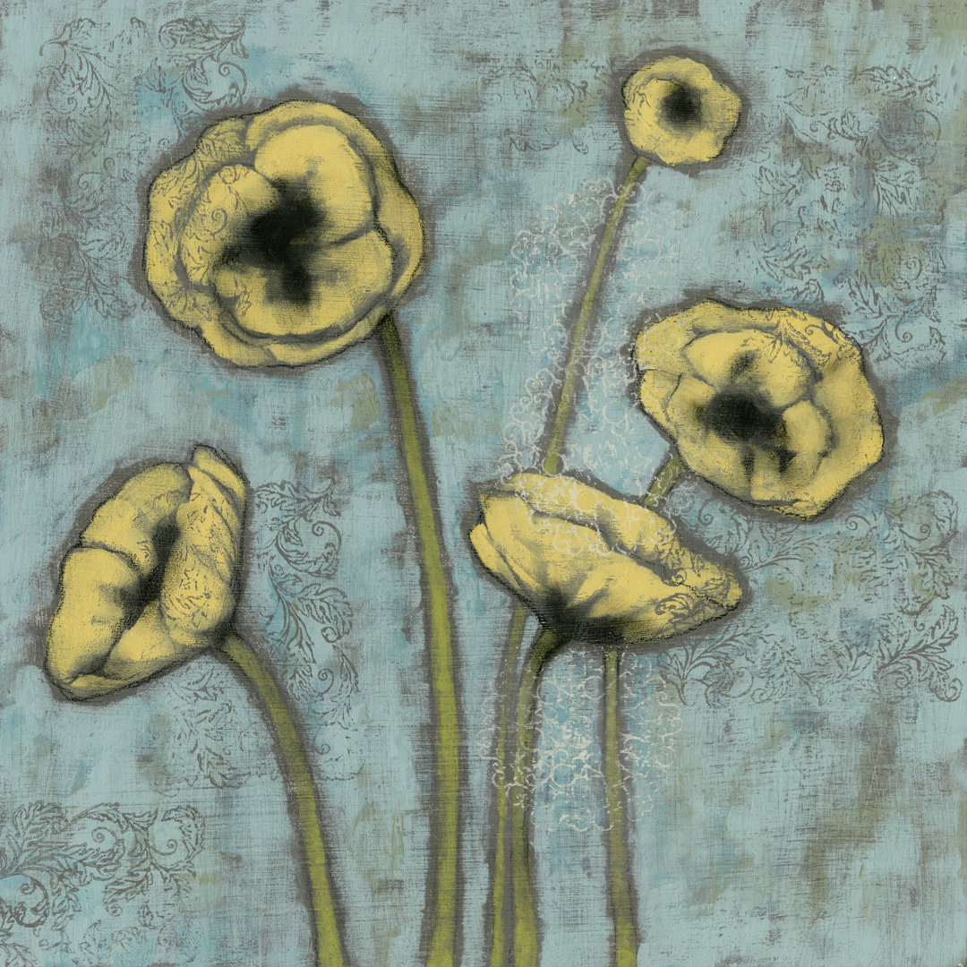 Leinwandbild Sun Poppies I von Jennifer Goldberger