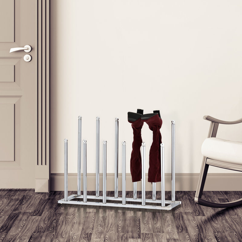 6 Pair Boot Storage, Silver