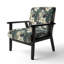 Fauteuil rembourré d'appoint tropical D-237065992