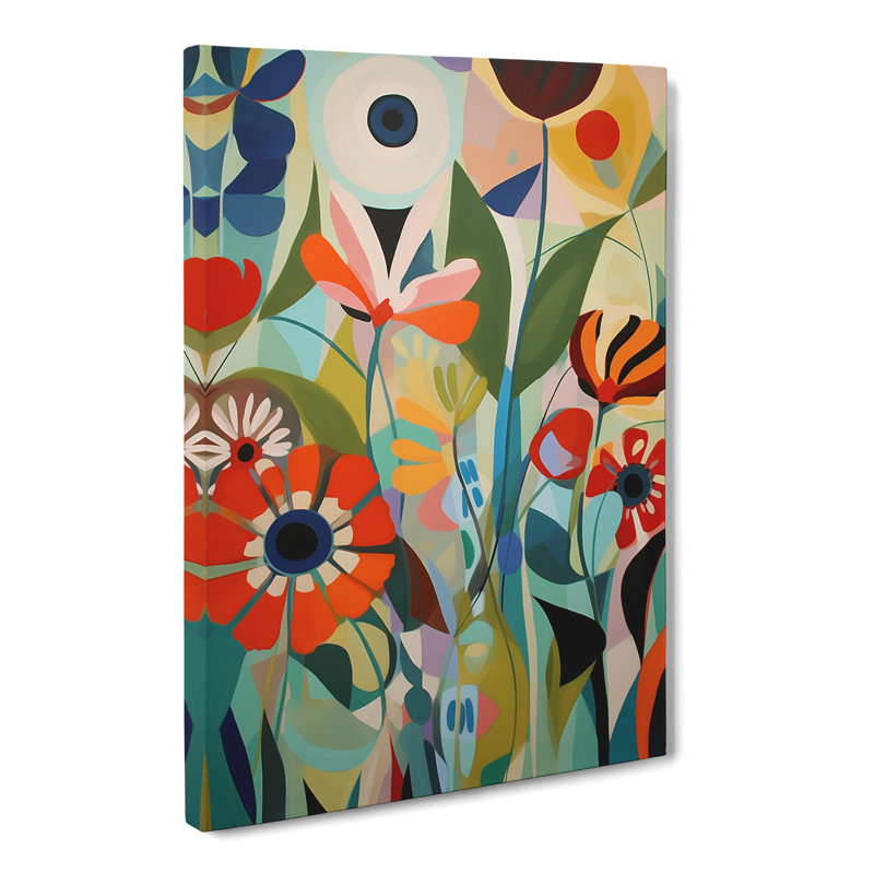 Foxhill Flowers Orphism Design Vol.2 - Wrapped Canvas, 76cm H x 50cm W x 3cm D